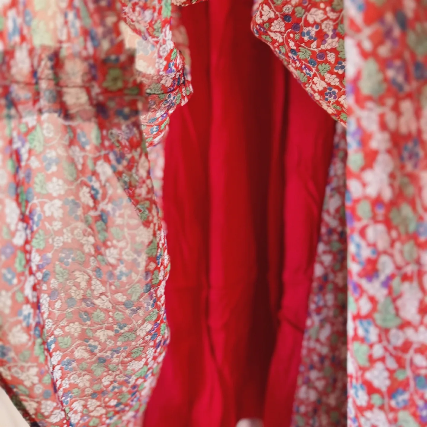 Vintage Red Floral Lace Dress image indicator(10)