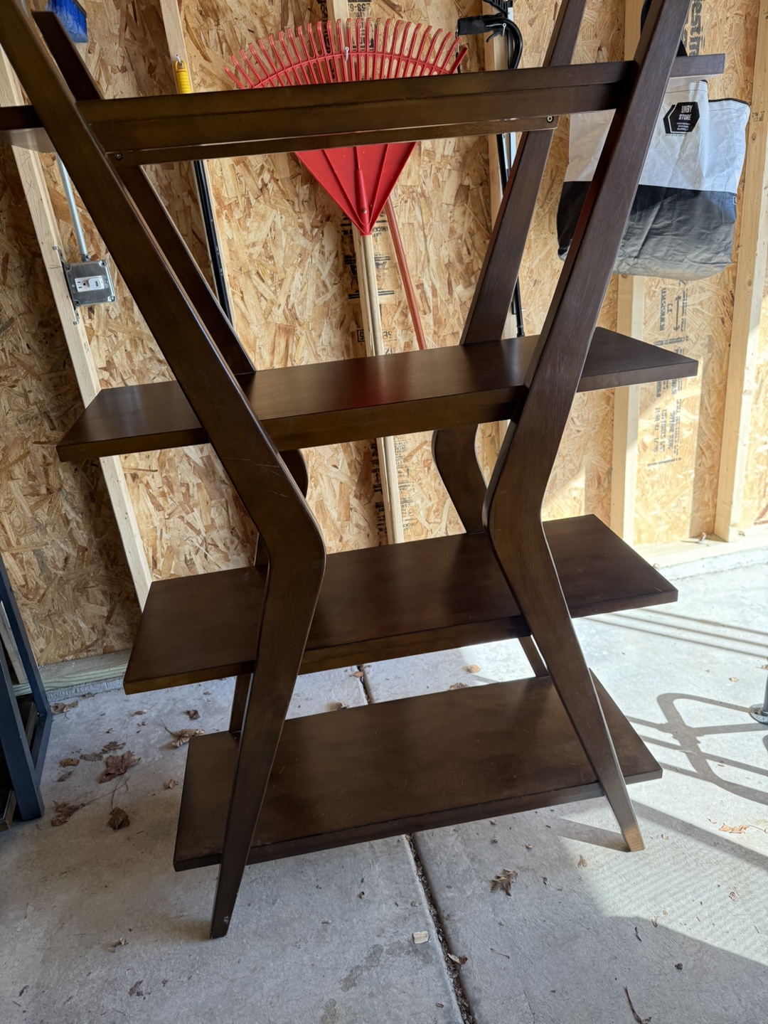 Mid-Century Modern Wooden Bookcase - photo 2