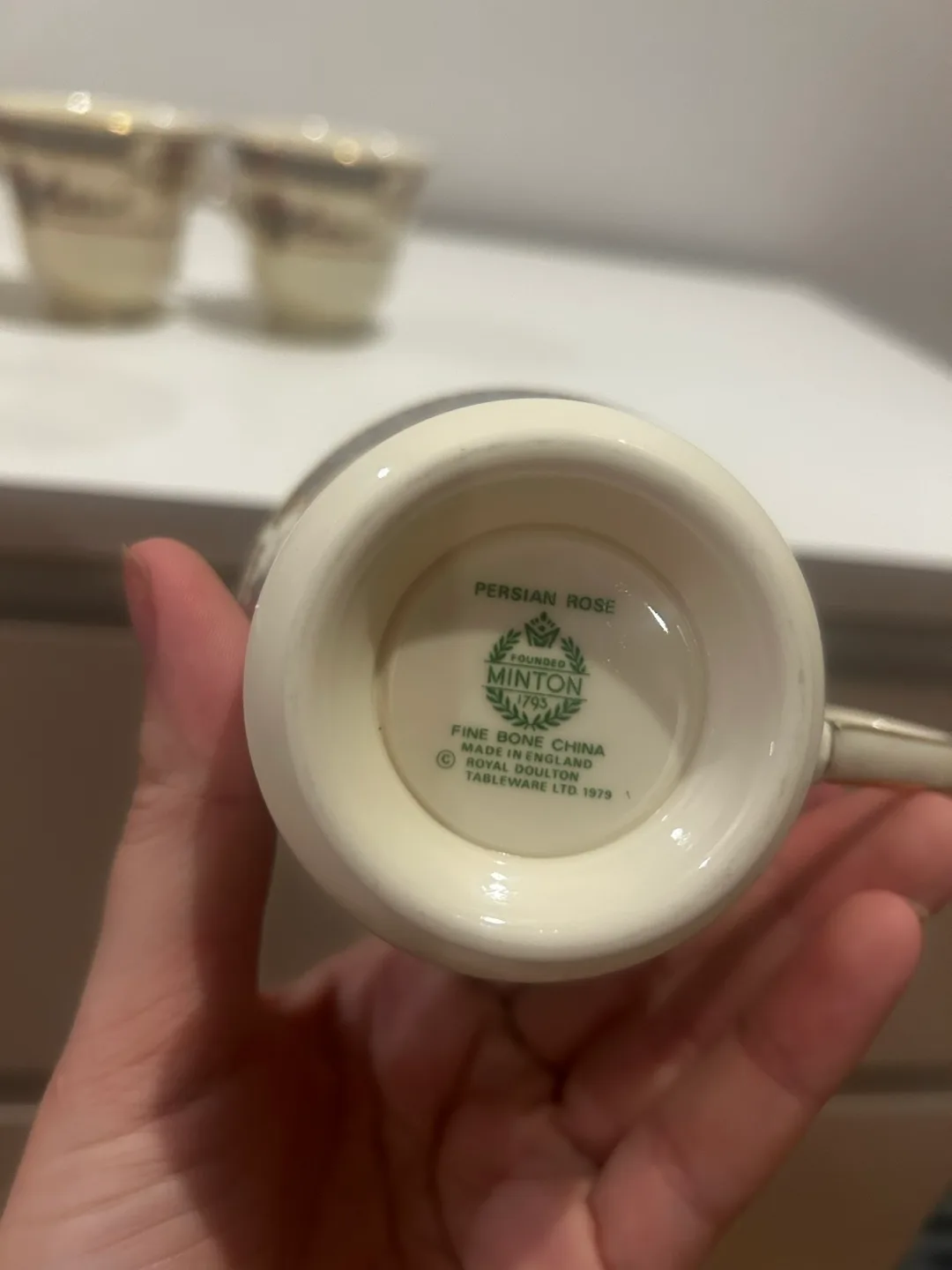 Vintage 1973 Minton ROYAL DOULTON Fine China Tea Cups image indicator(2)