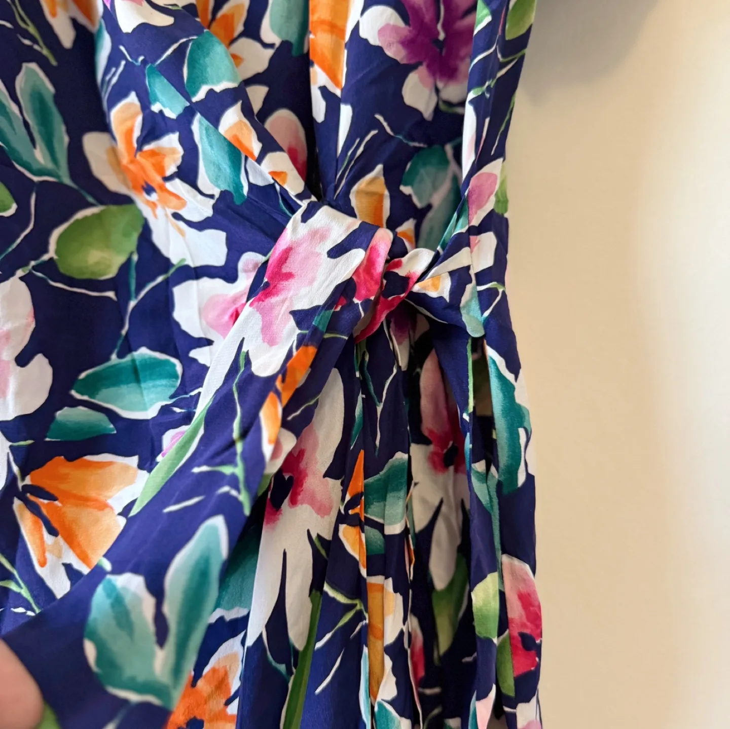 Talbots 100% Silk Floral Wrap Dress image indicator(3)