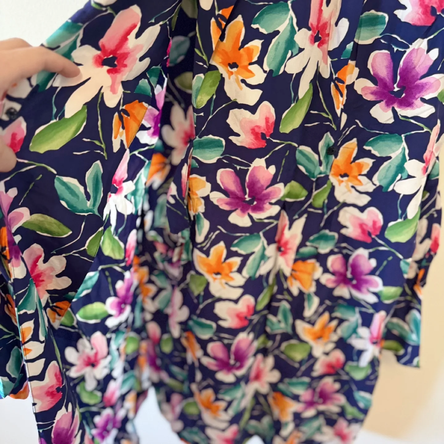 Talbots 100% Silk Floral Wrap Dress image indicator(7)