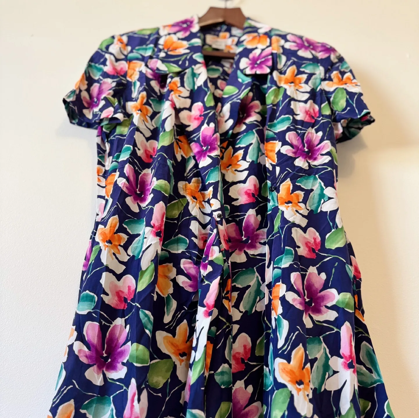 Talbots 100% Silk Floral Wrap Dress image indicator(8)