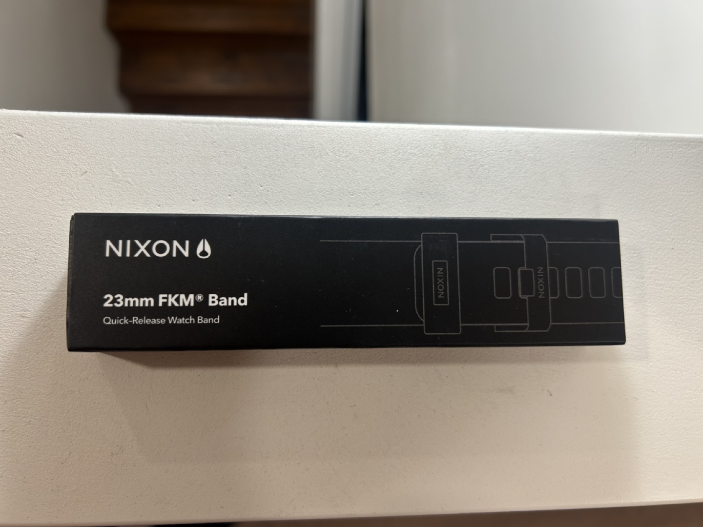 NIXON  RUBBER QUICK RELEASE WATCH BAND- BLACK