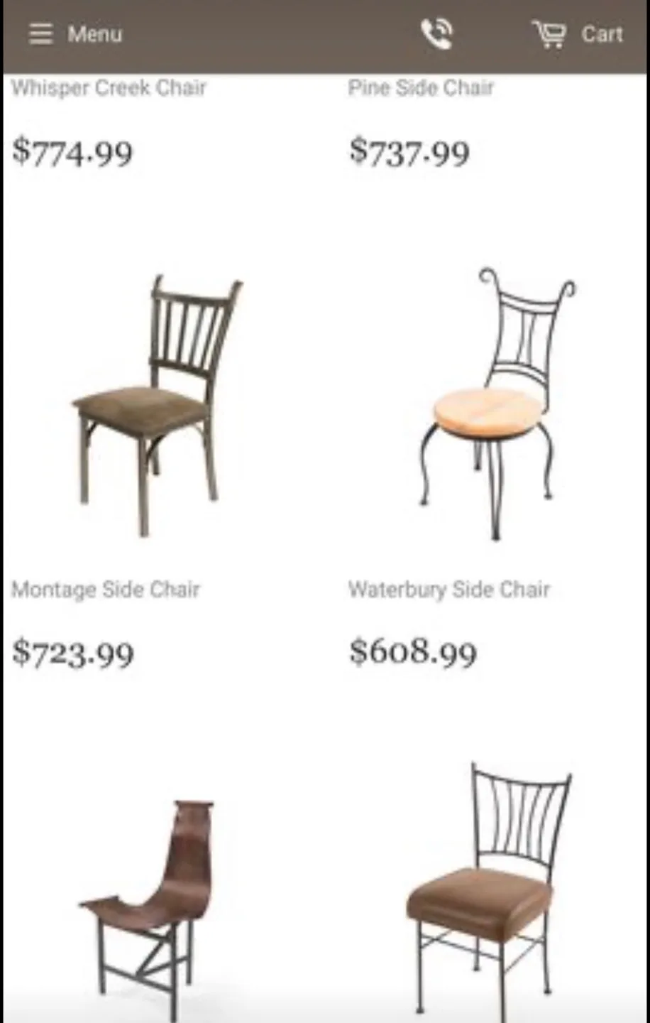 Solid, Wrought Iron Metal Armchair, Sidechair //Heavy image indicator(5)