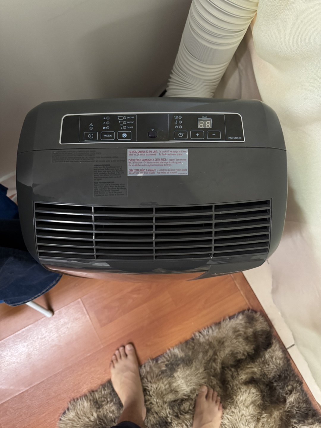 Delongi Portable AC | 11000 BTU | Almost New | PAC N110EC - photo 2