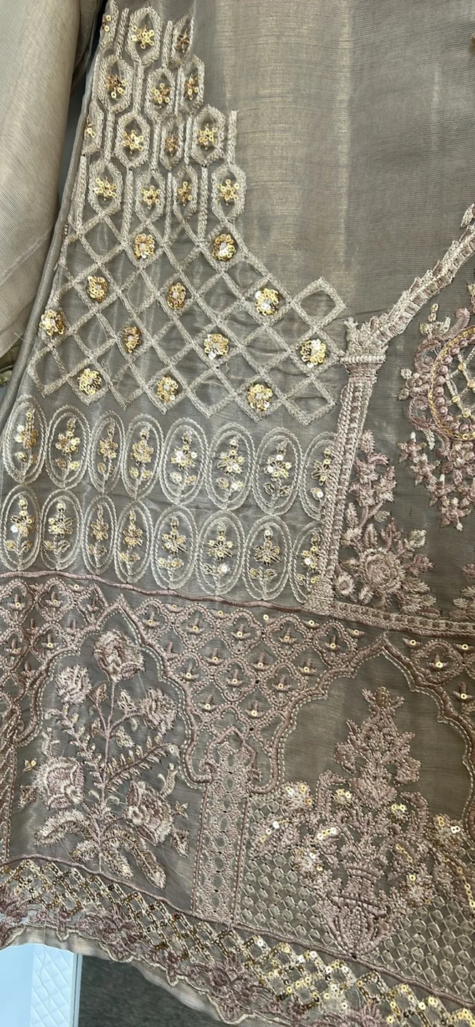 Kurta Embroidered Beige image indicator(2)