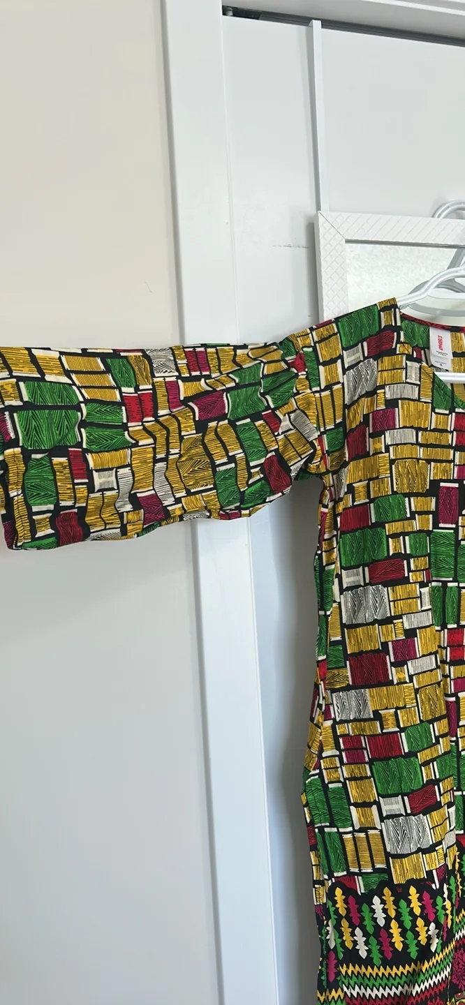 Ankara Print Tunic Top for girls image indicator(2)