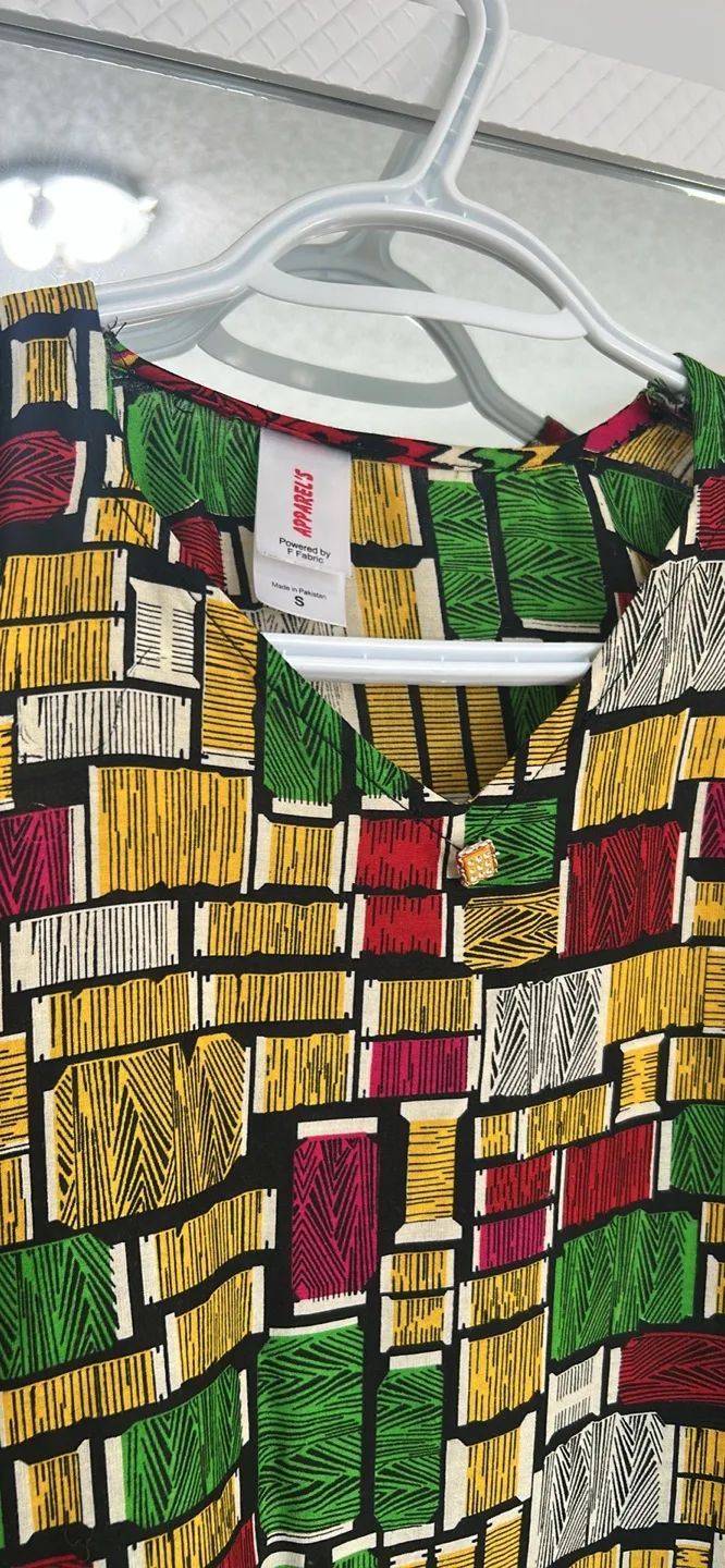 Ankara Print Tunic Top for girls image indicator(3)