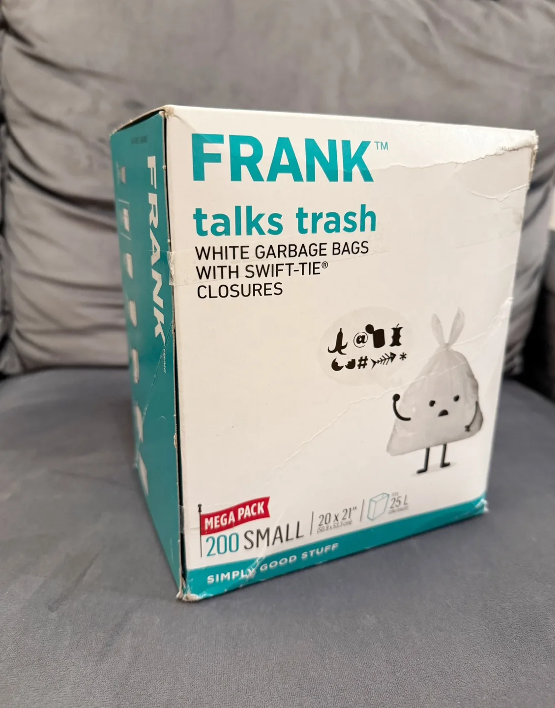 BRAND NEW 200-pk FRANK Small Swift-Tie Unscented Garbage Bags thumbnail