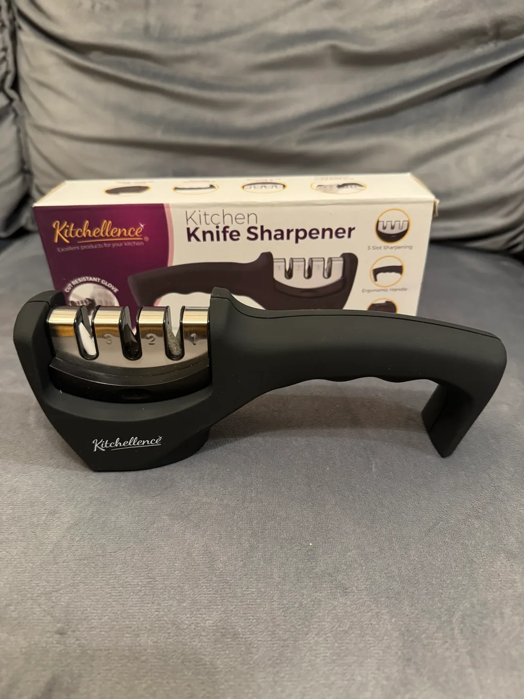 Kitchellence 3-Stage Knife Sharpener thumbnail