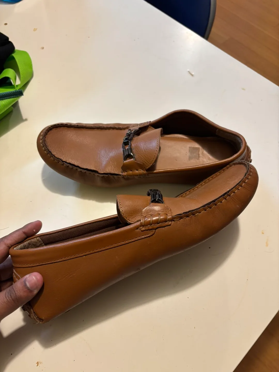 Men's Brown Leather Loafers image indicator(2)
