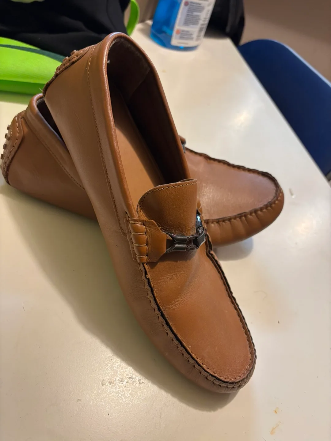 Men's Brown Leather Loafers image indicator(3)