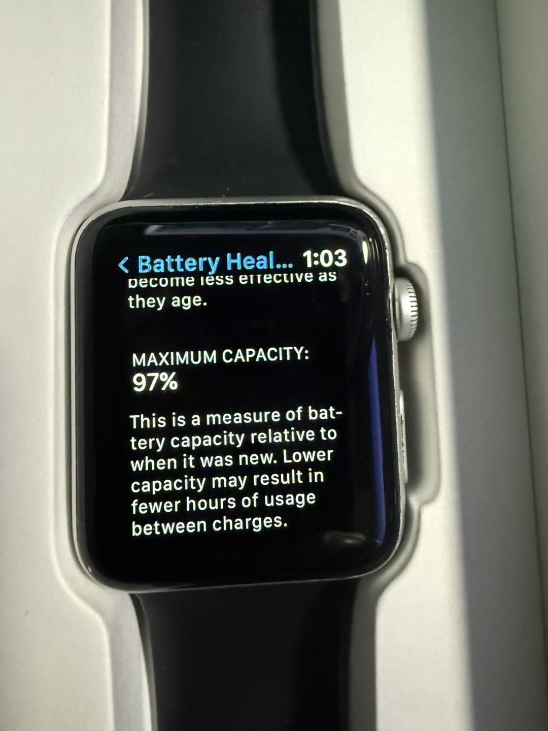 Apple Watch Series 3 Black Sport Band - photo 2