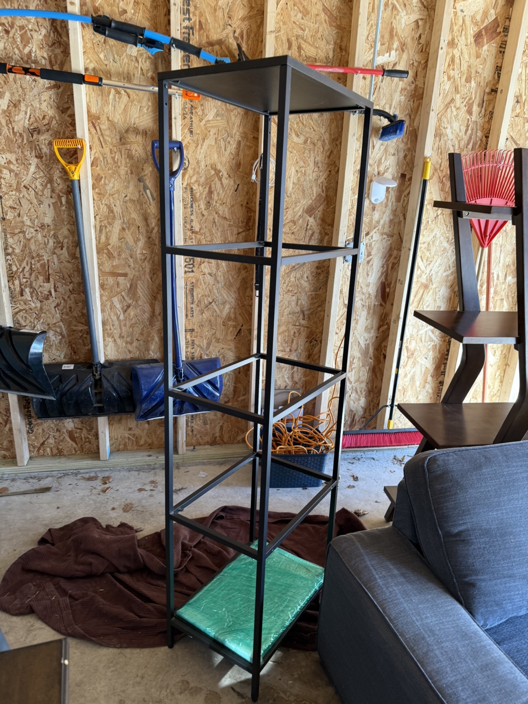 Black Metal 5-Tier Shelf