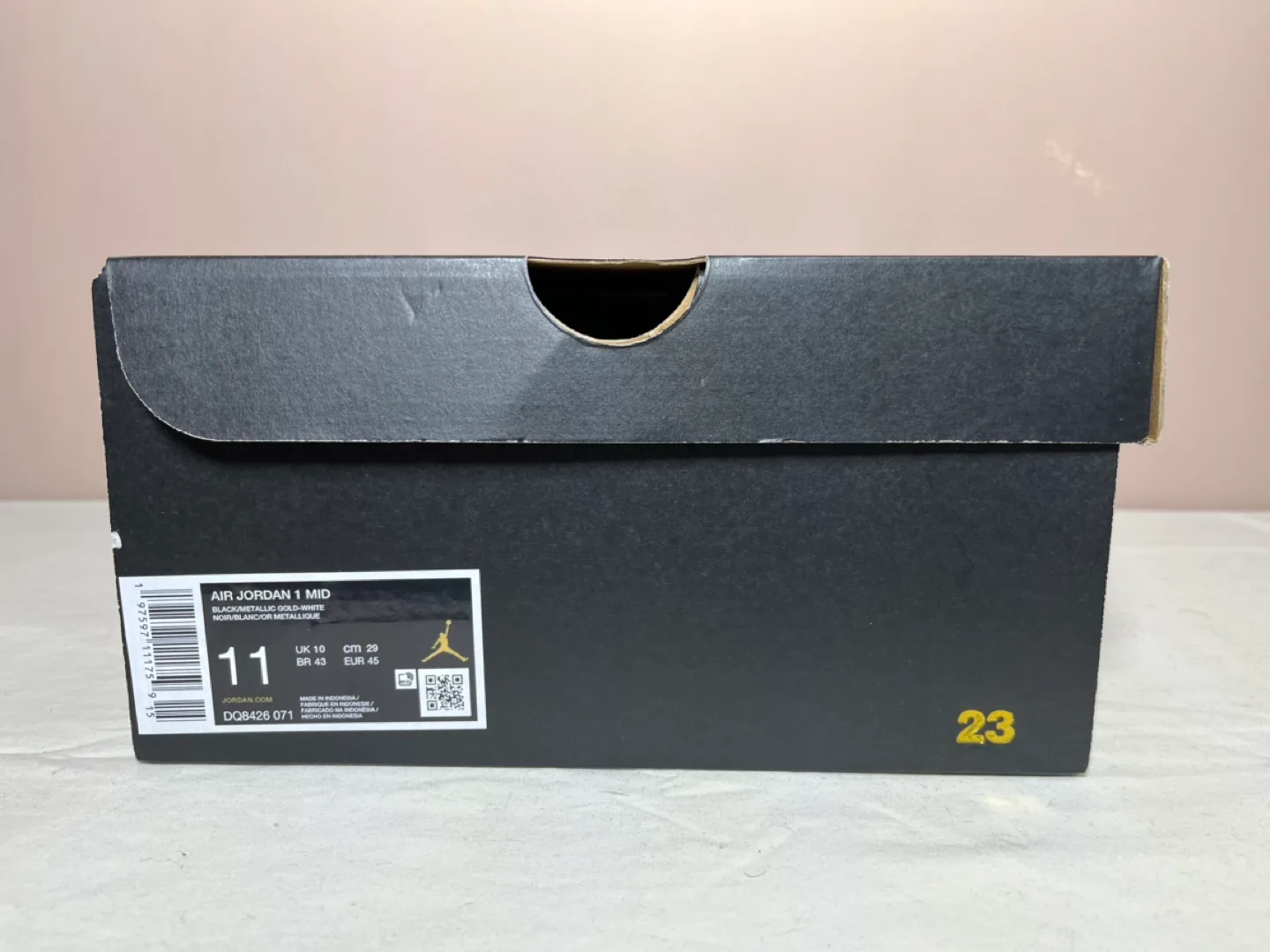 Air Jordan 1 Mid Black Gold Men's Size 11 image indicator(4)