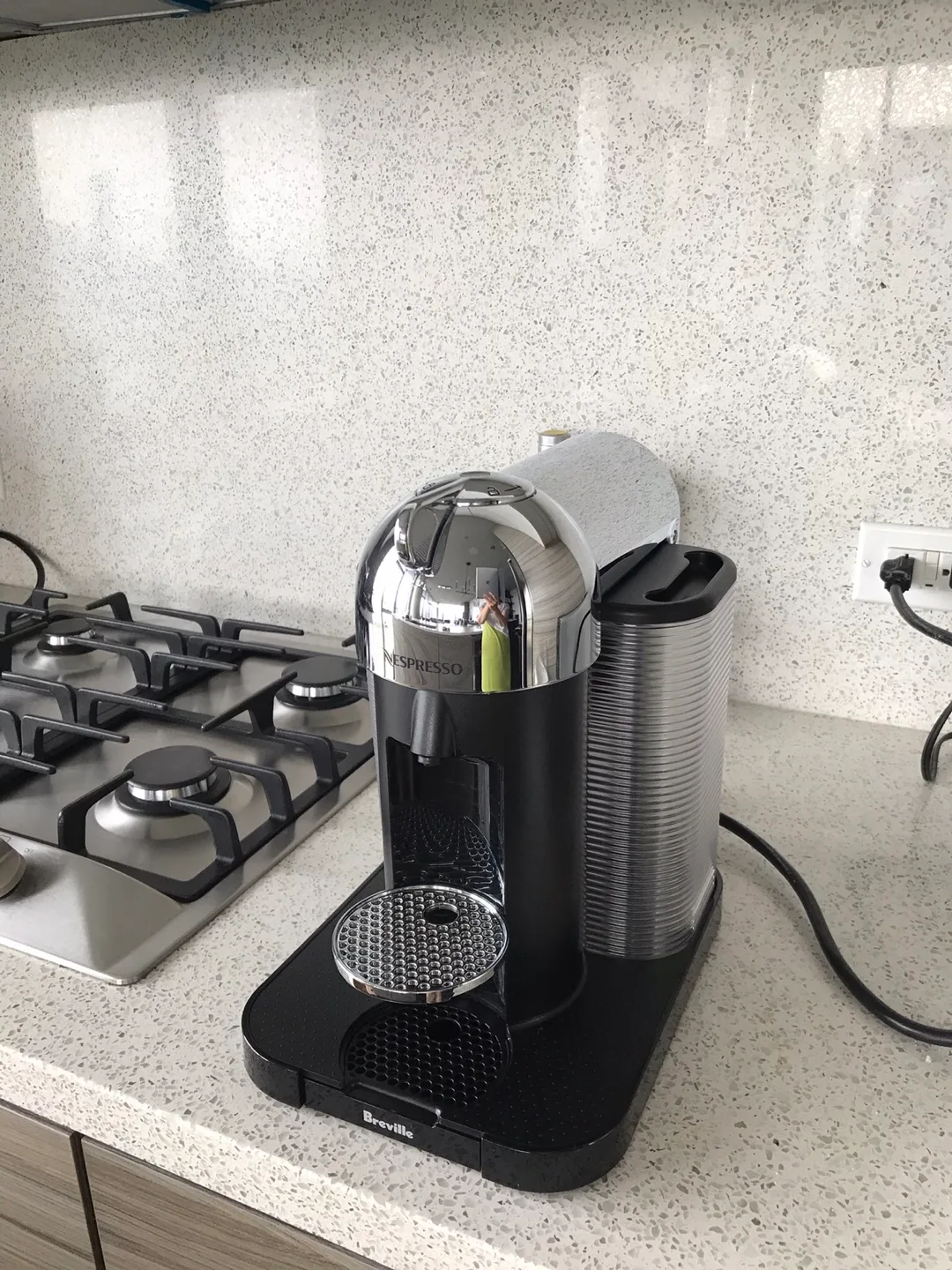Nespresso Vertuo Chrome Round Head Coffee Machine thumbnail