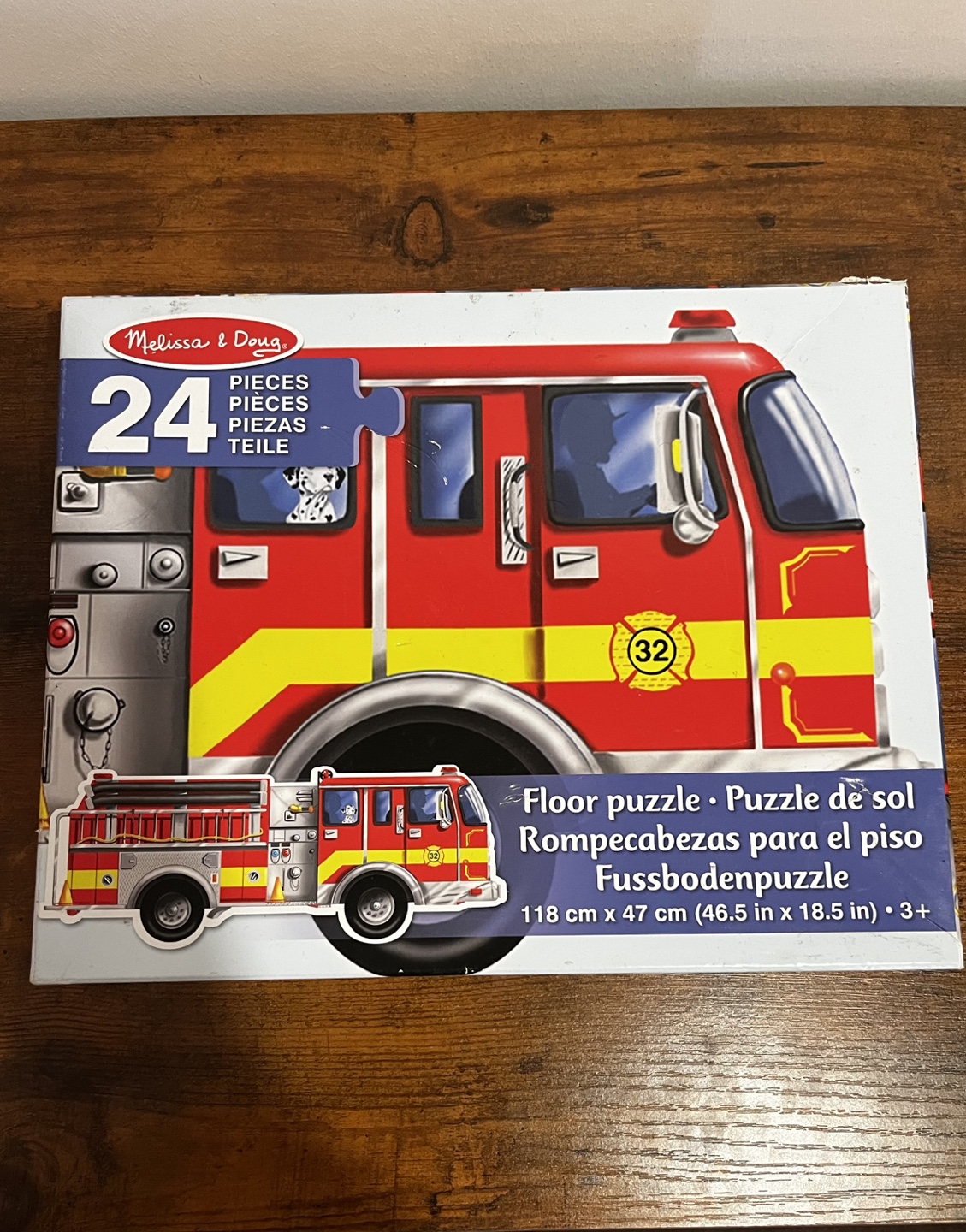 Melissa & Doug Firetruck Floor Puzzle - 24 Pieces