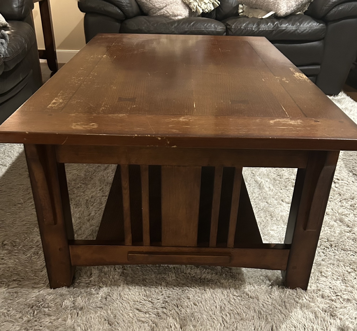 Mission Style Coffee Table and End Table Set - photo 2