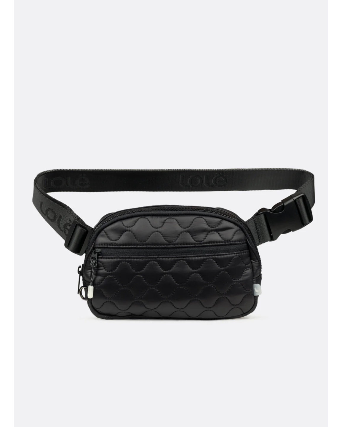 LOLE Black Quilted Fanny Pack