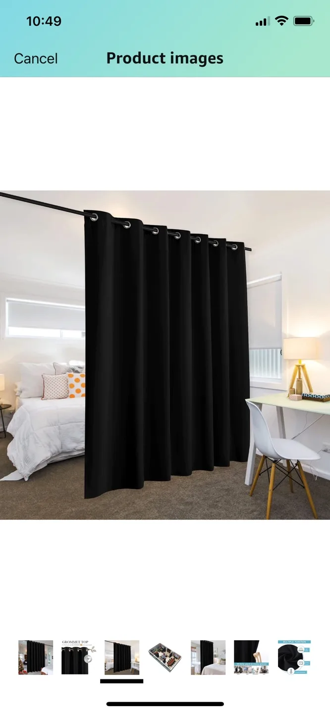 Large Blackout Curtain - 100W x 84L inch image indicator(7)