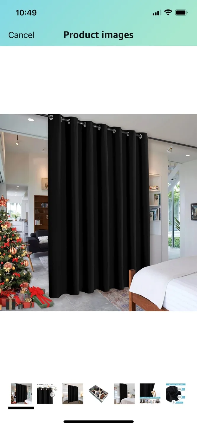 Large Blackout Curtain - 100W x 84L inch image indicator(5)