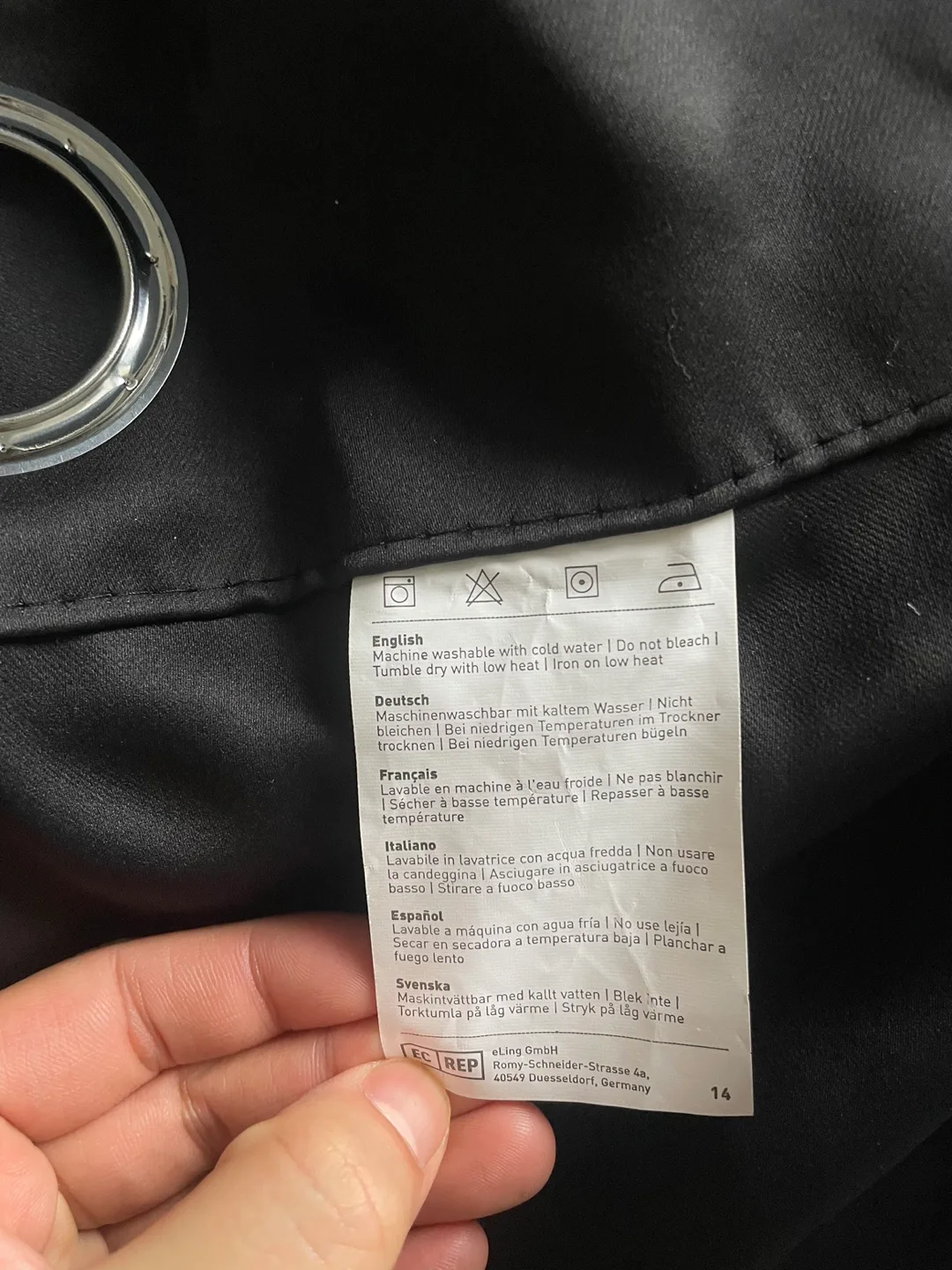 Large Blackout Curtain - 100W x 84L inch image indicator(4)