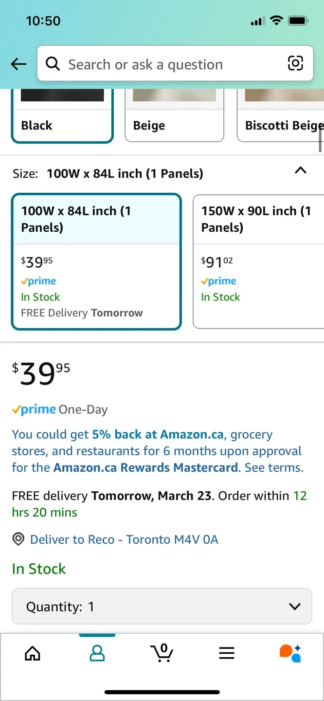 Large Blackout Curtain - 100W x 84L inch image indicator(3)