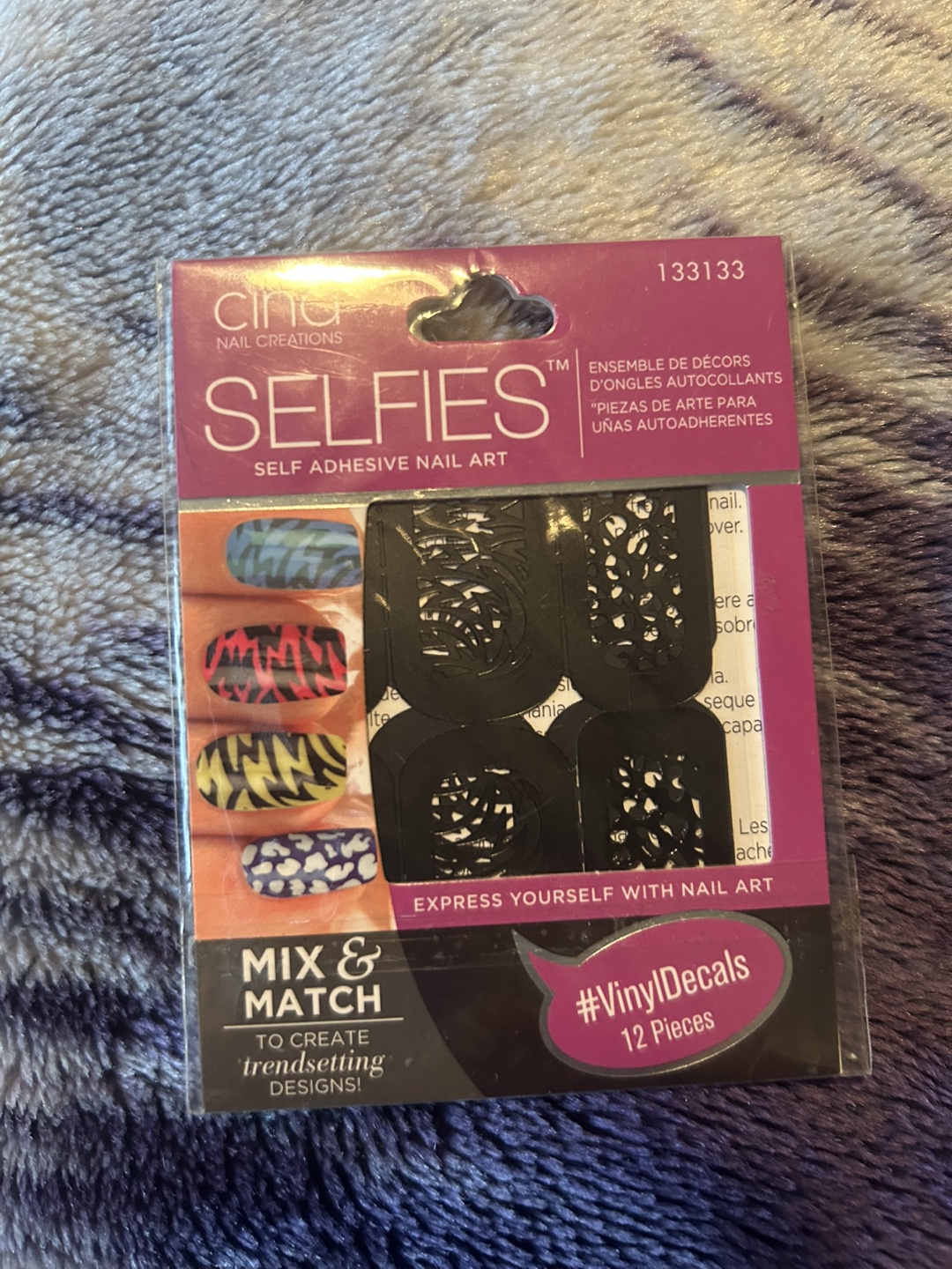 Cina Nail Creations Selfies Nail Art Stickers & Pink Nail Guides