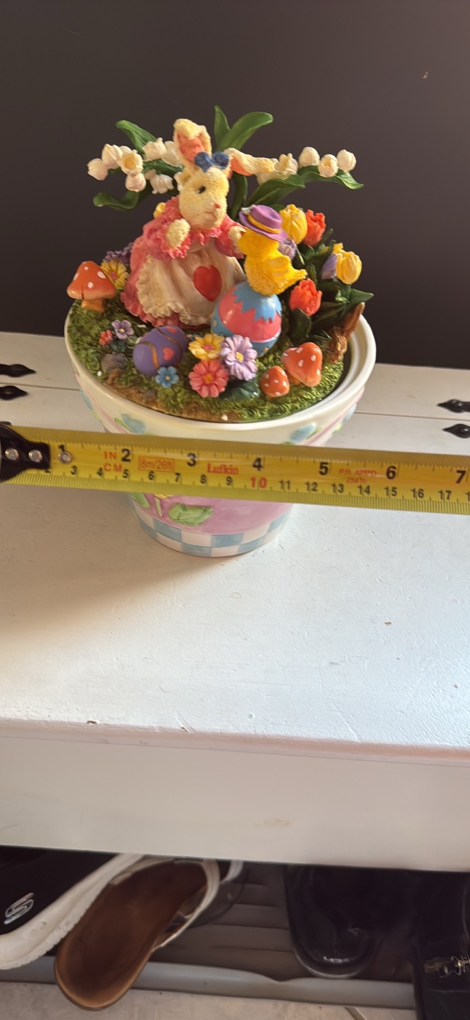 Adorable Easter Bunny and Chick Planter