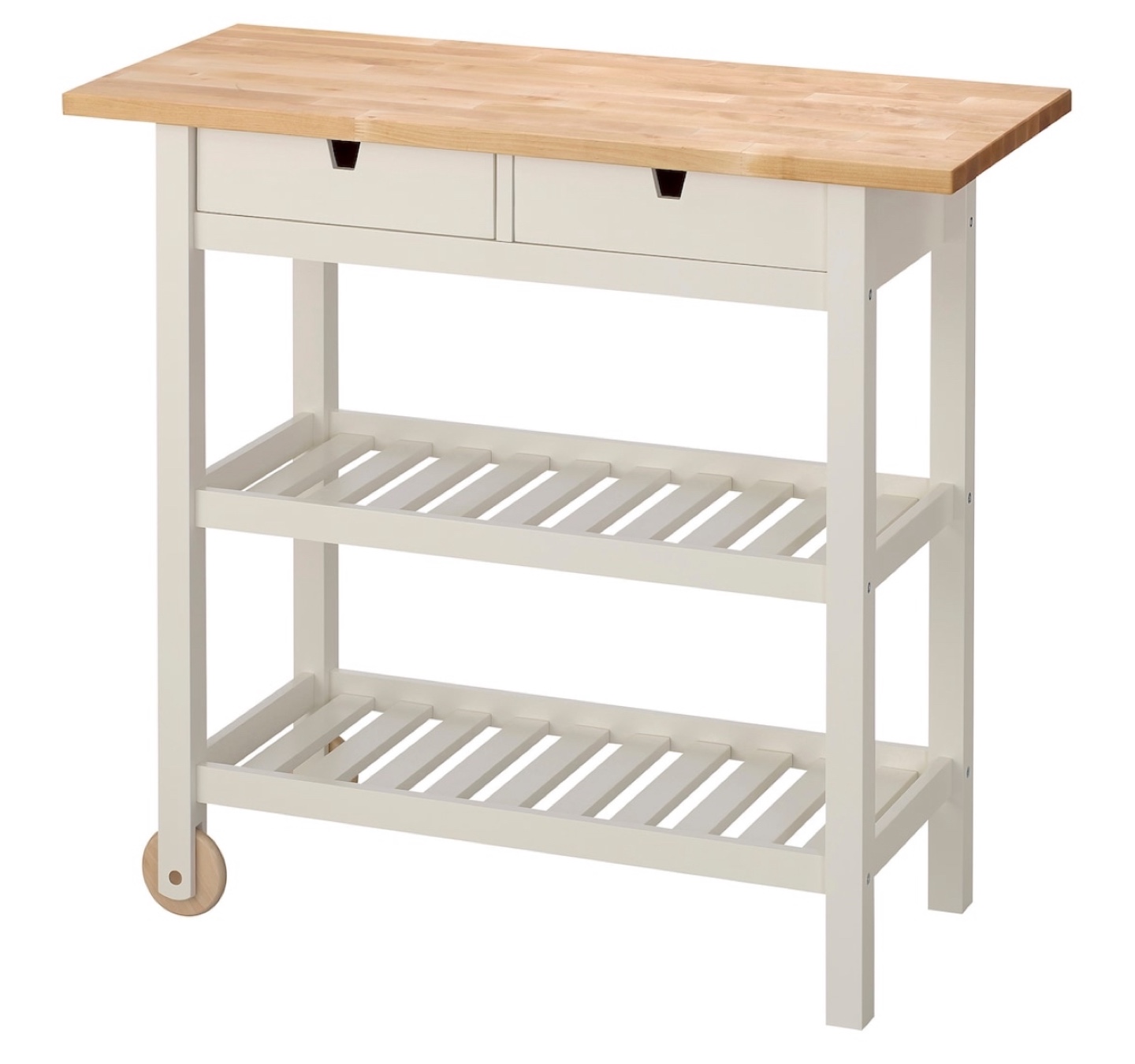 IKEA Kitchen Island Cart with Butcher Block Top