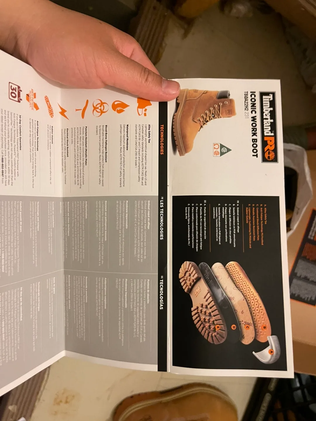 Timberland PRO Men's 6-Inch Wheat Waterproof Work Boots image indicator(9)