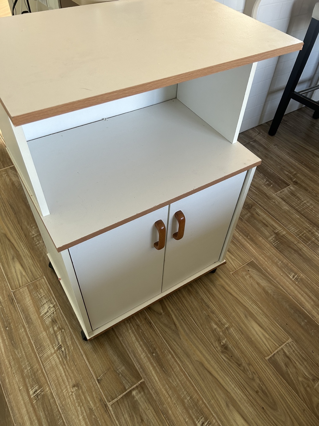Microwave Stand/Kitchen Cabinet w Wheels - photo 3