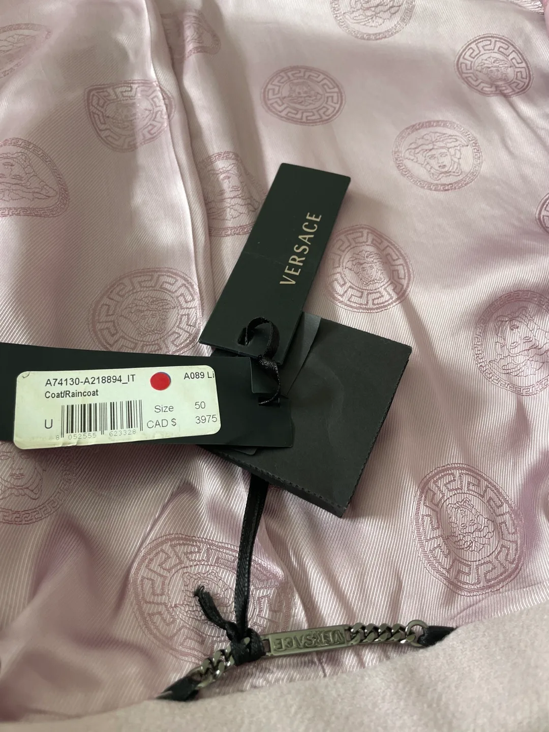Versace Pink Coat Size 50 image indicator(4)