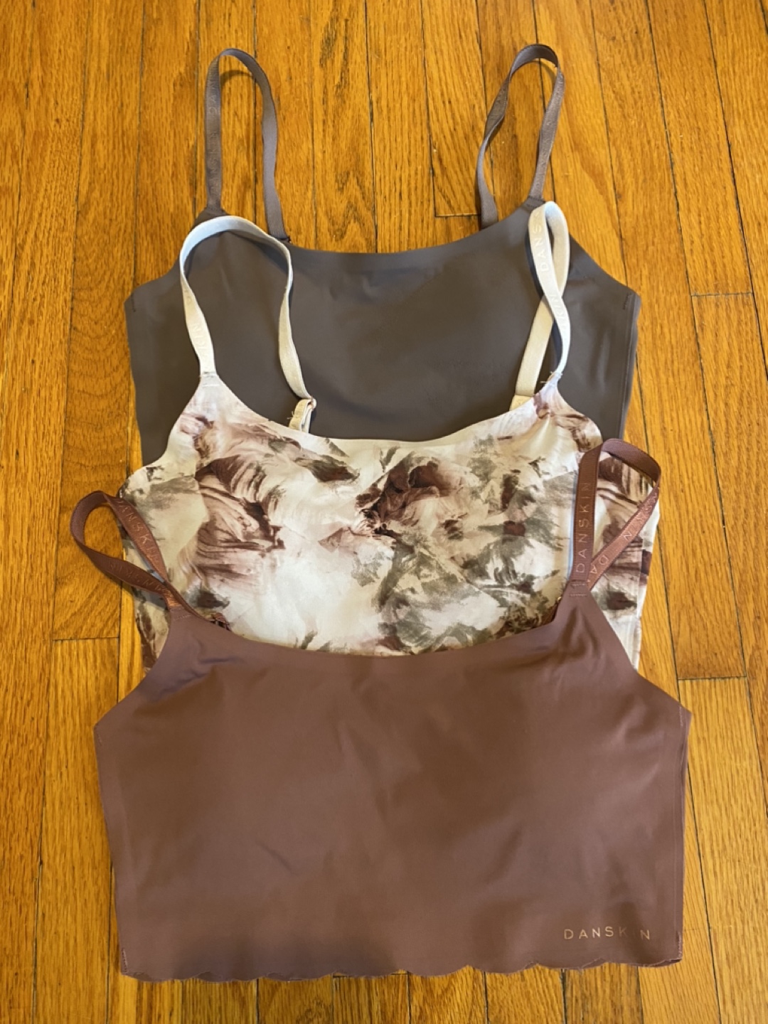Three Danskin Seamless Bralettes