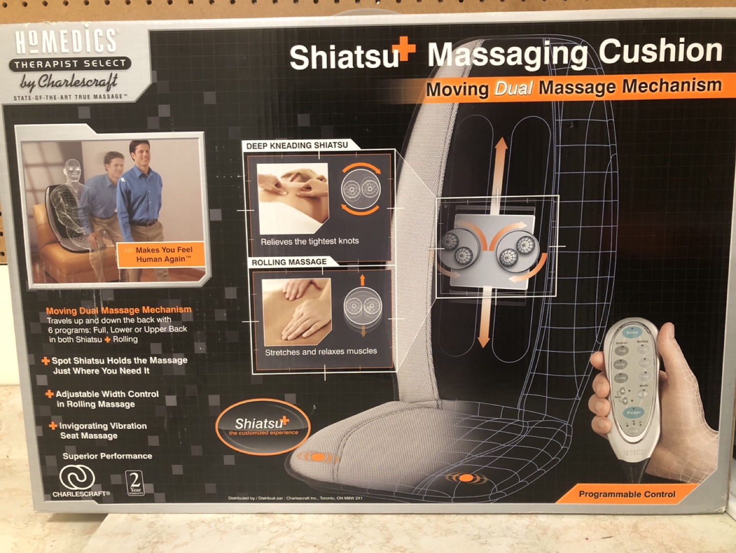 Homedics Charlescraft Shiatsu Massaging Cushion