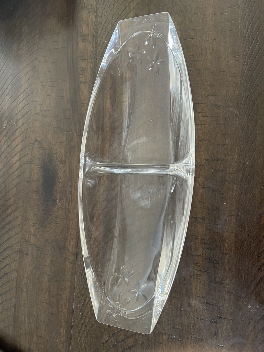 Crystal Divided Serving Dish - photo 2
