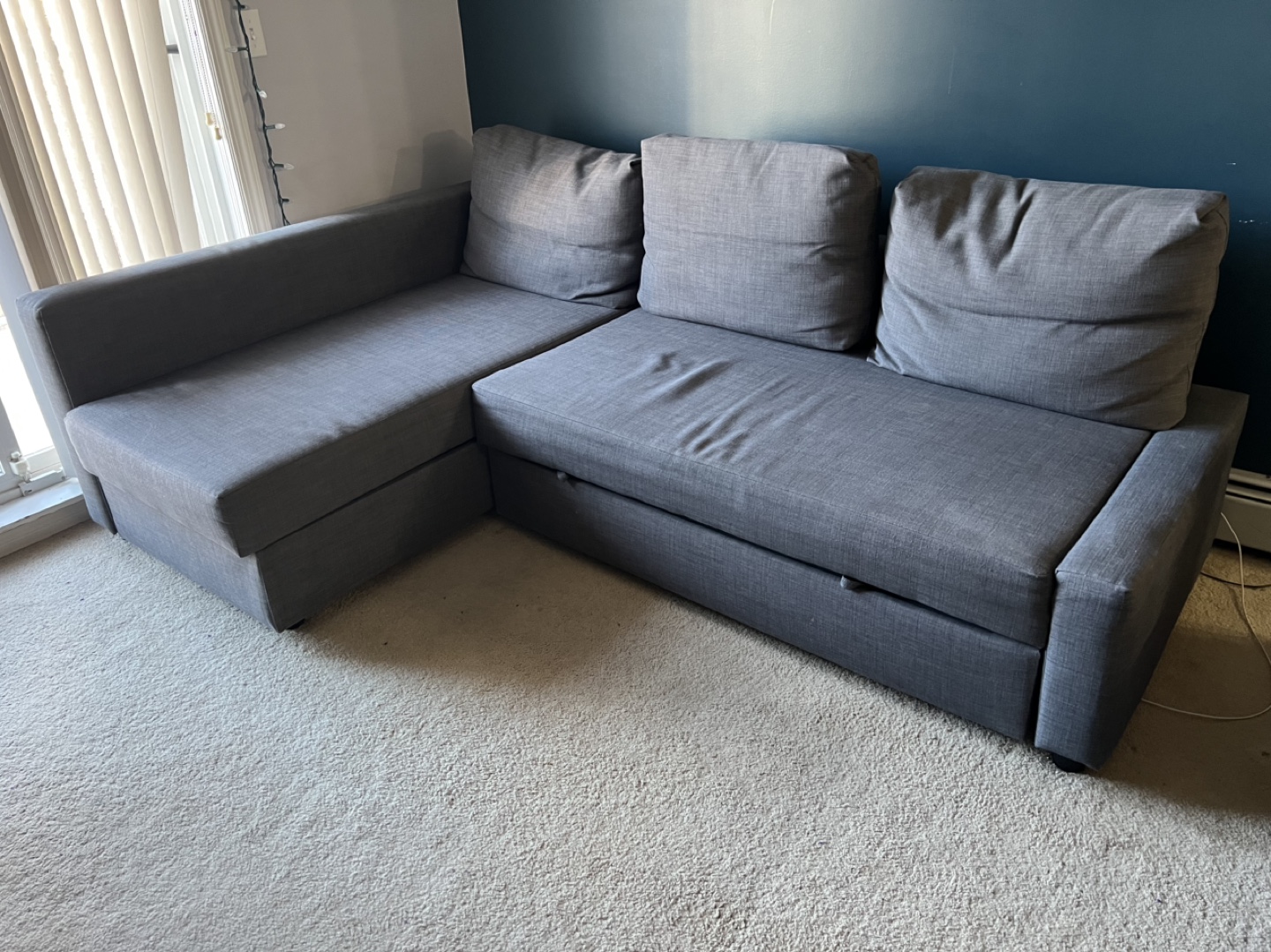 IKEA FRIHETEN Corner Sofa Bed - Grey - photo 4