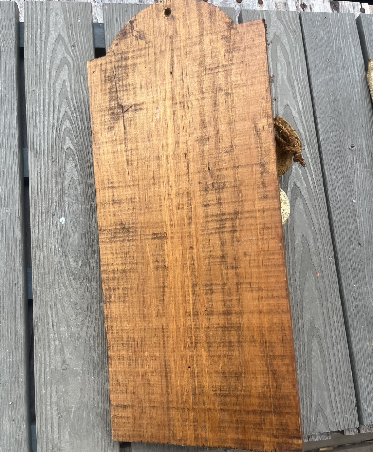 Rustic Wooden Hanging Planter - photo 3