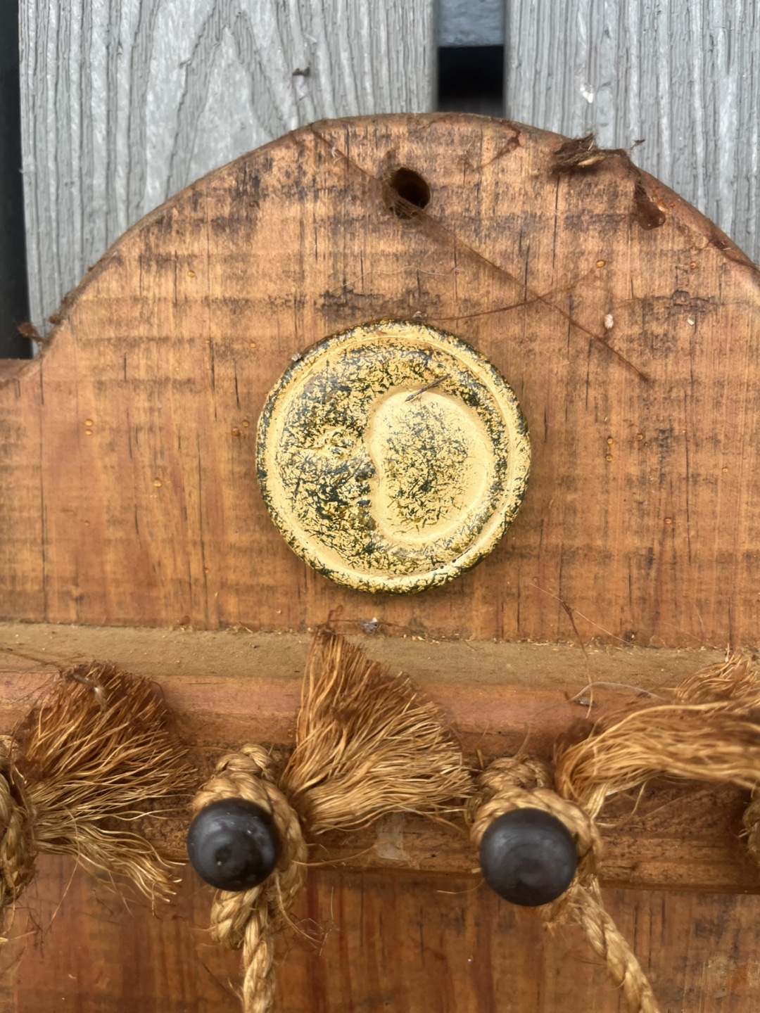 Rustic Wooden Hanging Planter - photo 2