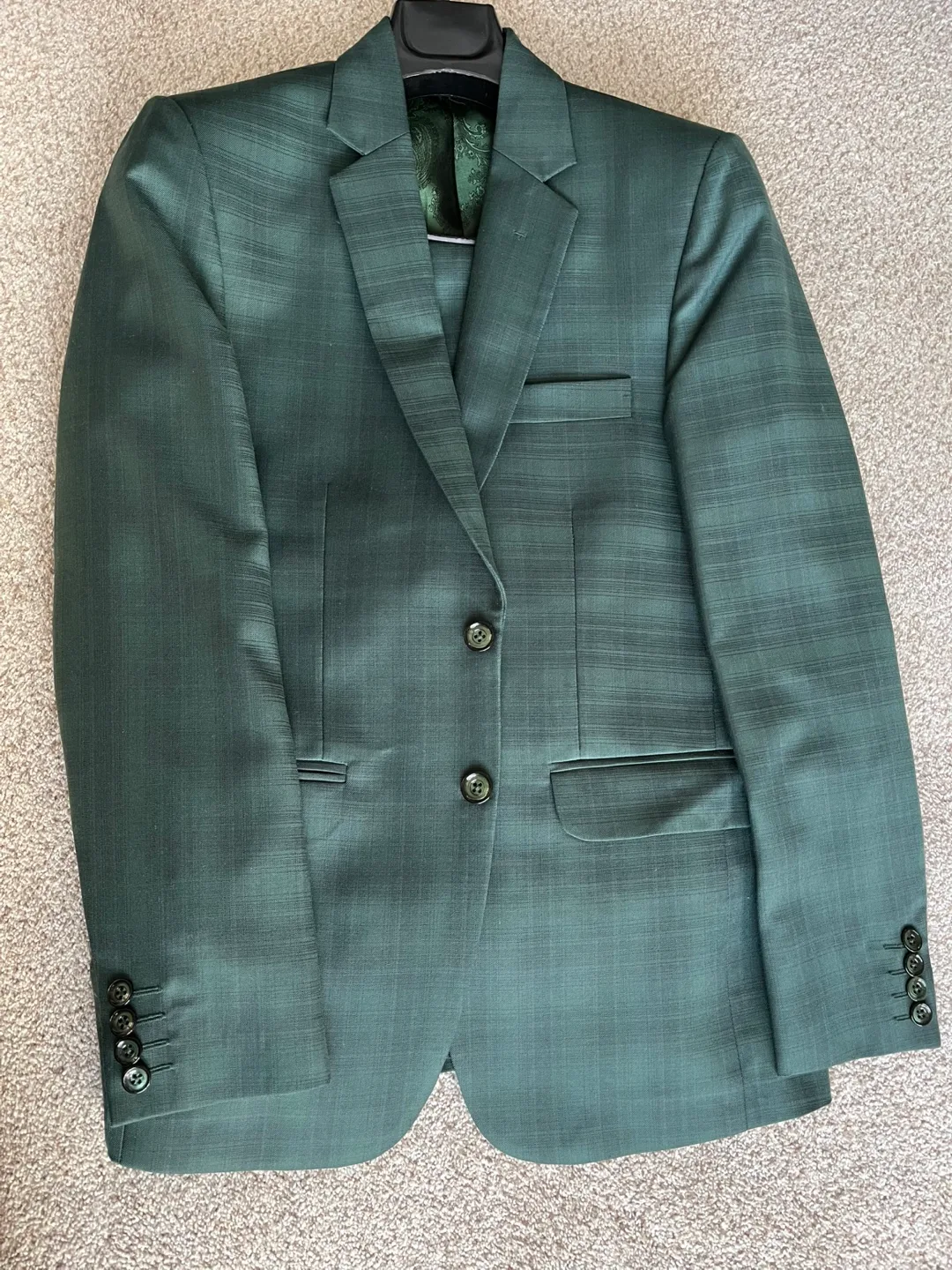 Men's Dark Green Suit image indicator(2)