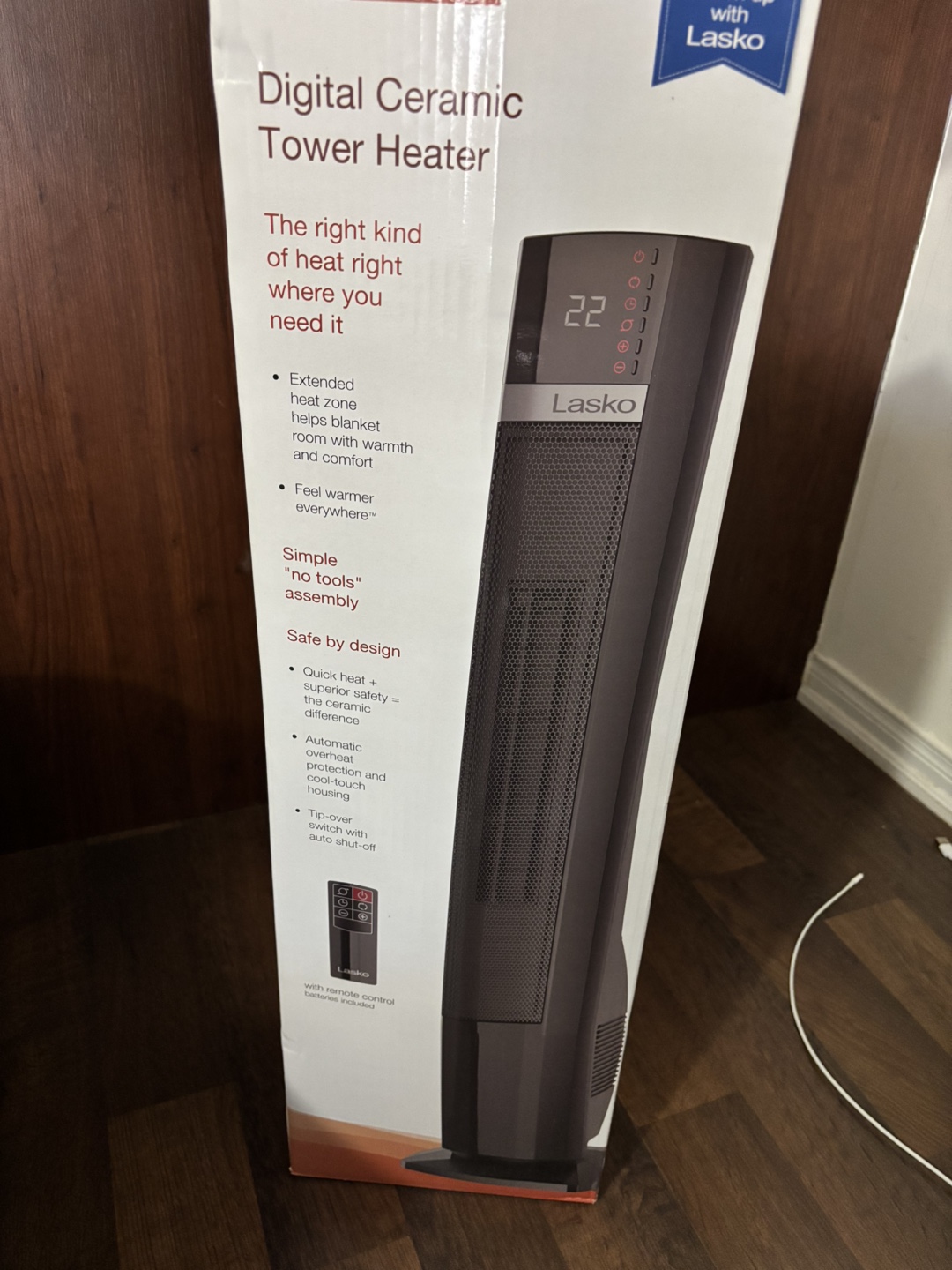 Lasko Digital Ceramic Tower Heater
