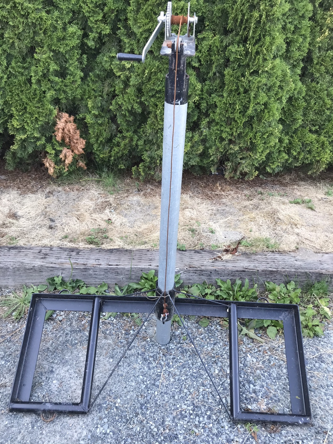 Custom made ATV lift with Crank and Base