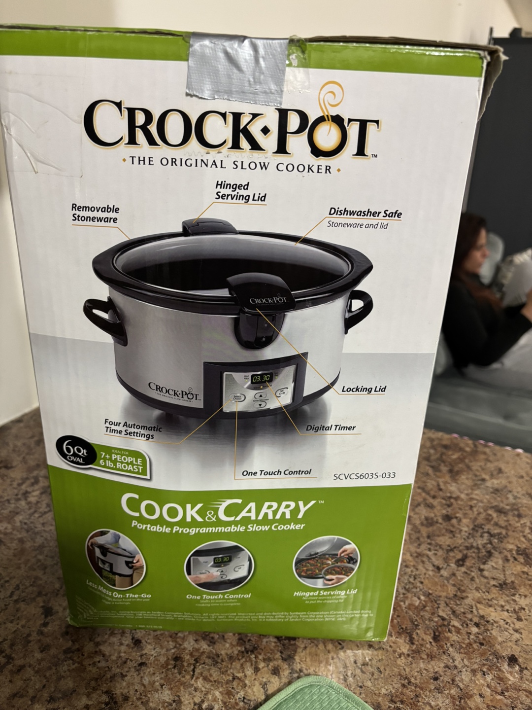 Crock-Pot Cook & Carry 6-Quart Programmable Slow Cooker
