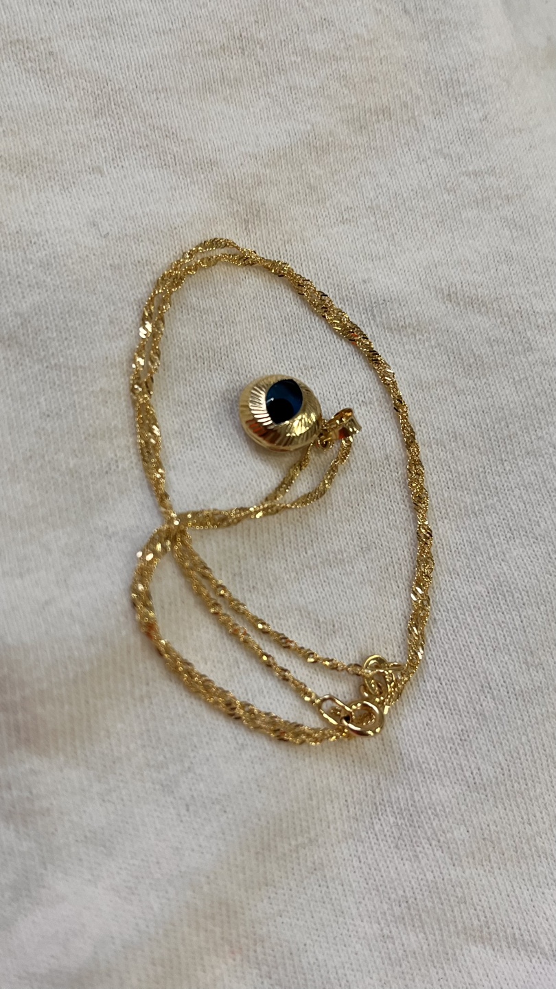 Gold Evil Eye Necklace