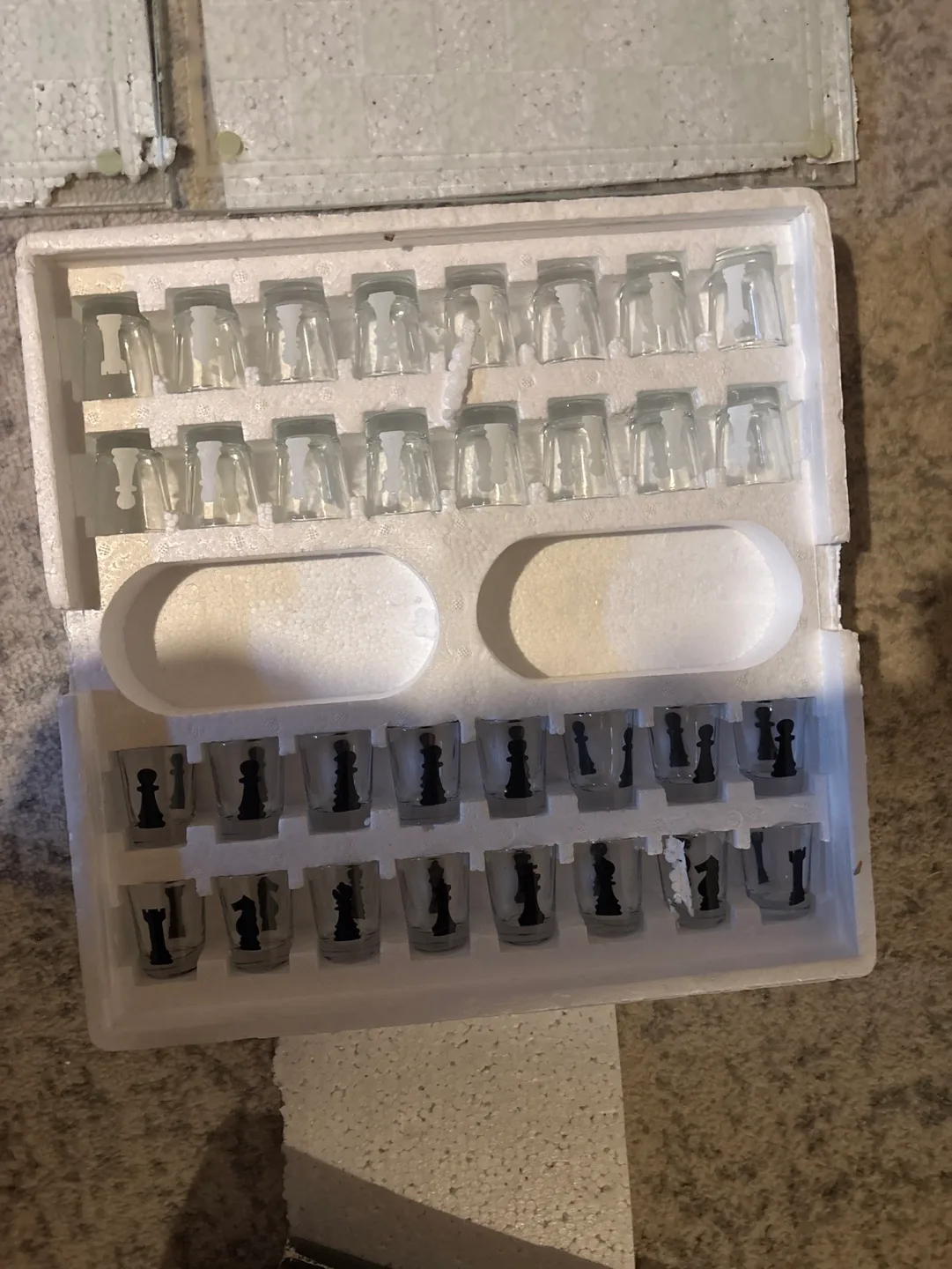 Shot Glass Chess Set - glass boards💚 image indicator(2)