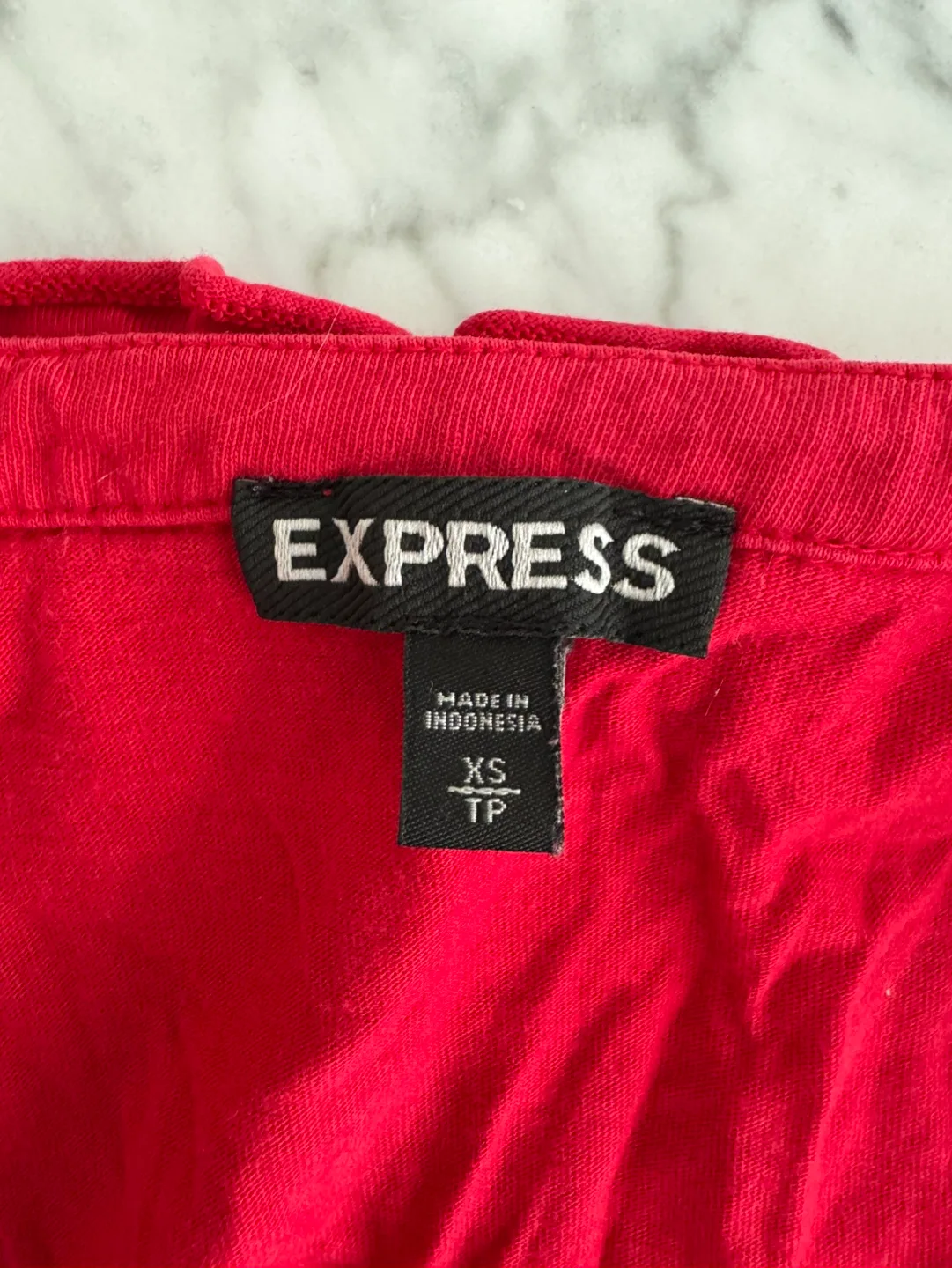 Express Red Ruffled Mini Dress | Size XS image indicator(6)
