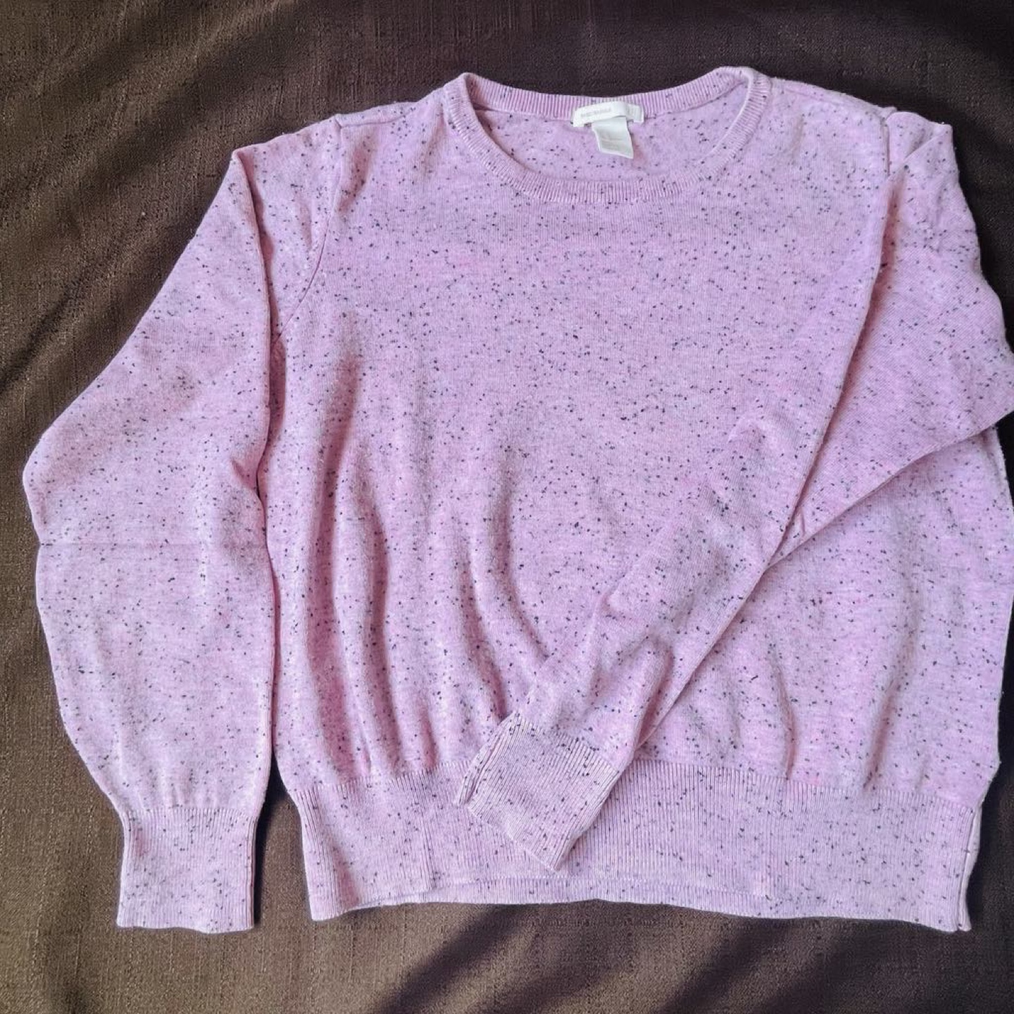 Women's Lavender Speckled Knit Sweater