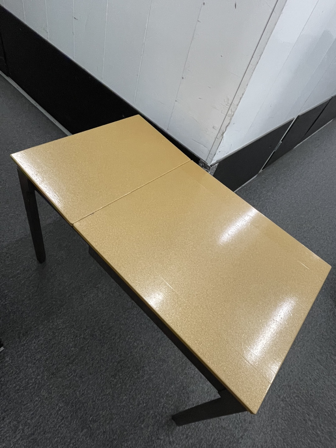 Vintage Gold Laminate Top Drop Leaf Table - photo 5