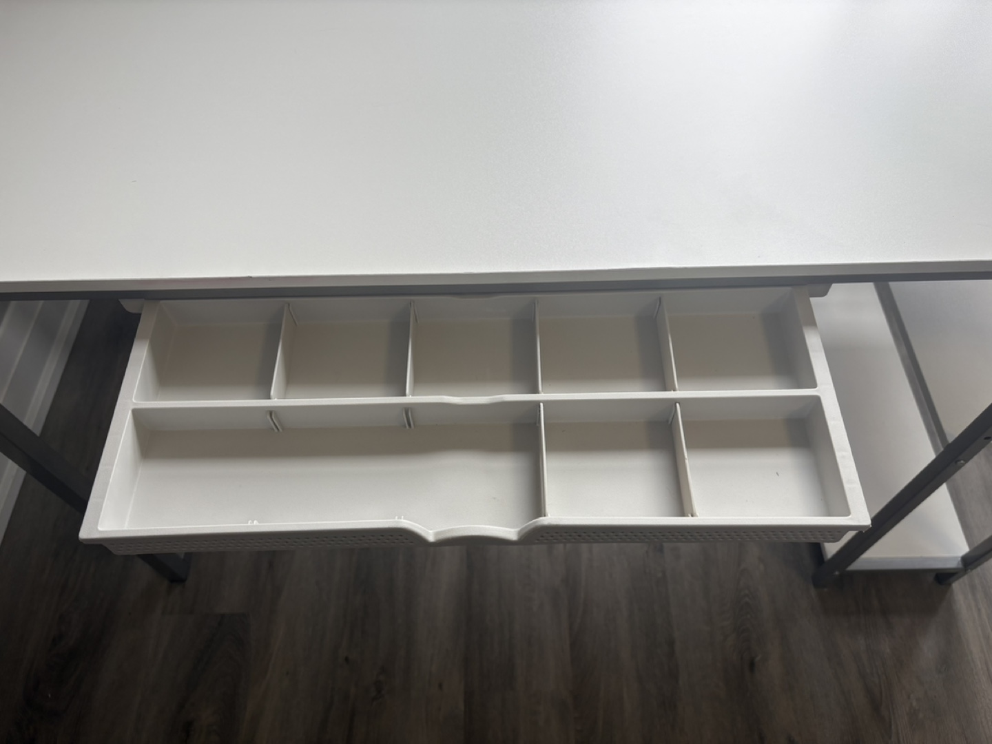 Work Desk with Bookshelf + Pull-Out Storage – 58 x 119 cm - photo 3