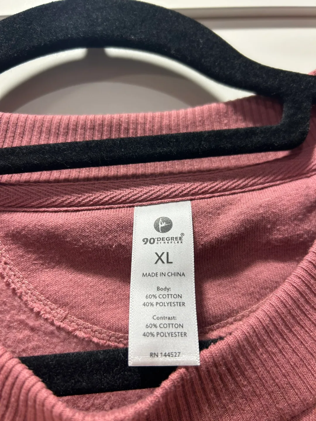 90 Degree By Reflex Women's Mauve Crew Neck Sweatshirt image indicator(2)